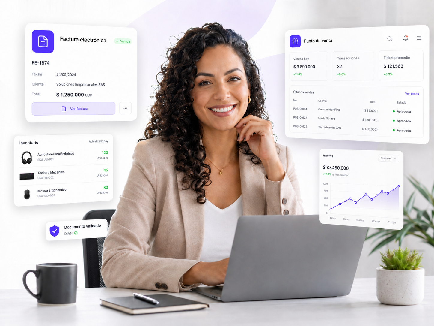 Software de facturación electrónica DIAN BySaa para empresas en Colombia