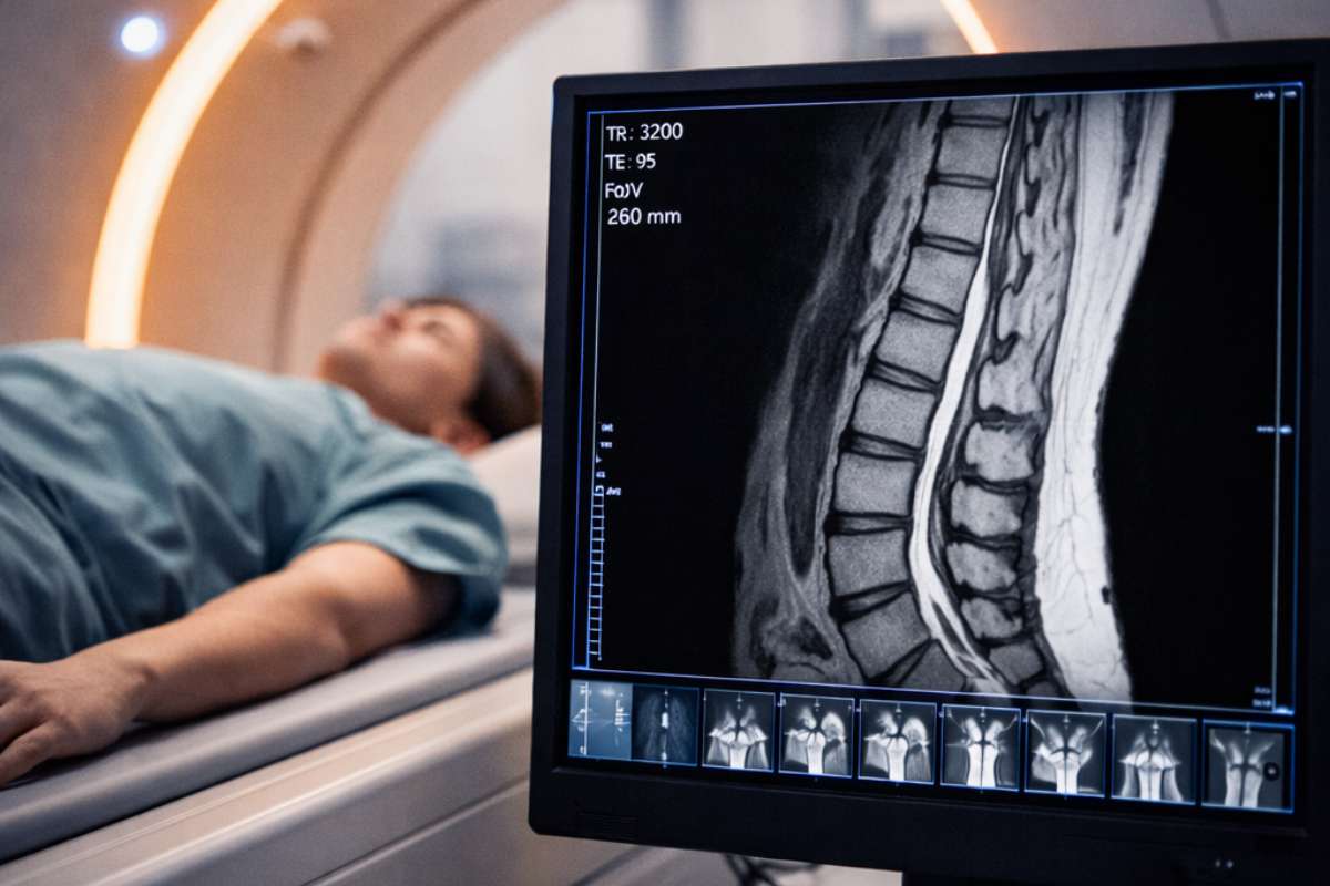 Resonancia de columna lumbosacra simple